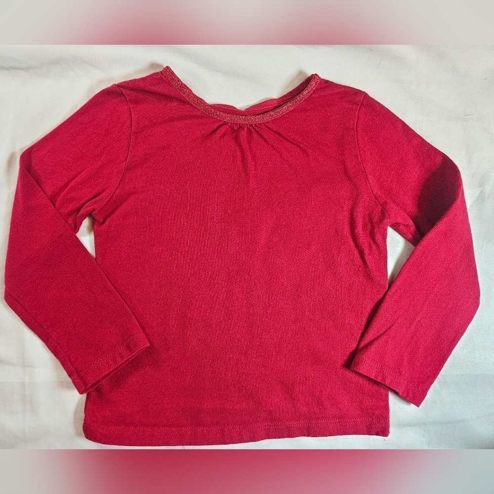 Garanimals Girls Red Long Sleeve Crewneck Pullover Top Size 4T